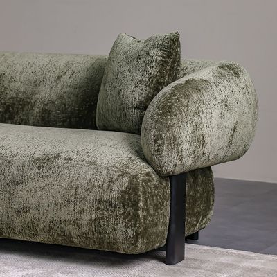 Trinity Fabric 3 Seater Sofa - Green
