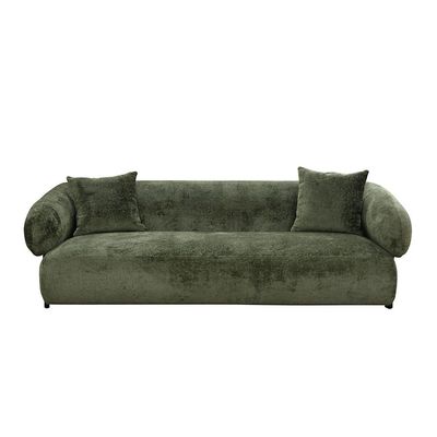 Trinity Fabric 3 Seater Sofa - Green