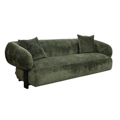 Trinity Fabric 3 Seater Sofa - Green