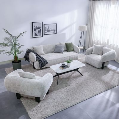 Trinity Fabric 3+1+1 Seater Sofa Set - Beige Trinity Fabric 3+1+1 Seater Sofa Set - Beige