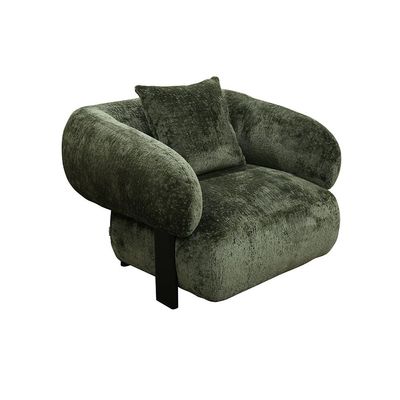 Trinity Fabric 1 Seater Sofa - Green