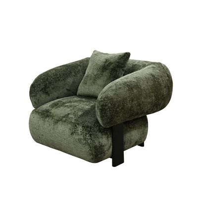 Trinity Fabric 1 Seater Sofa - Green