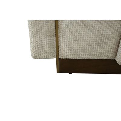 Lizeth Fabric 3+3+1+1 Seater Sofa Set - Beige/Light Brown / Gold