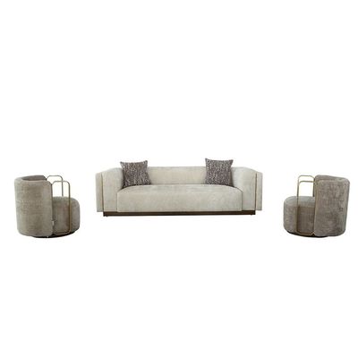 Lizeth Fabric 3 Seater Sofa - Beige