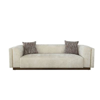 Lizeth Fabric 3 Seater Sofa - Beige