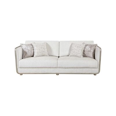 Niferu 3-Seater Fabric Sofa - Beige/Brown - With 2-Year Warranty