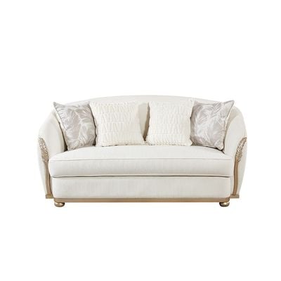 Granado 2-Seater Fabric Sofa - Beige/Brown - With 2-Year Warranty 