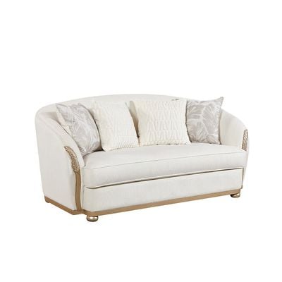 Granado 2 Seater Fabric Sofa - Beige / Brown