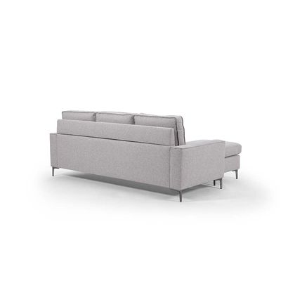 Soderman Reversible Corner Fabric Sofa - Light Grey - With 2-Year Warranty