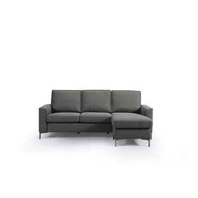 Soderman Reversible  Corner Fabric  Sofa -Grey