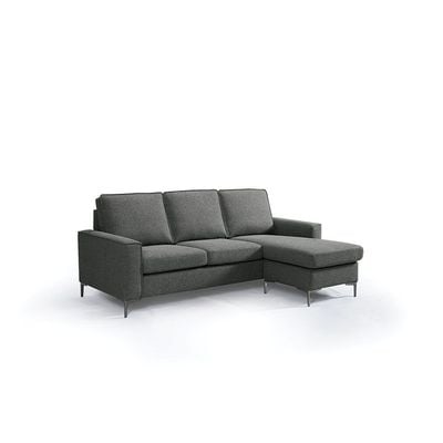 Soderman Reversible  Corner Fabric  Sofa -Grey