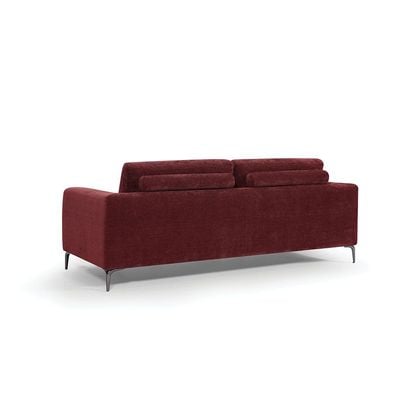 Darcia 3 + 2 Fabric Sofa Set - Burgundy