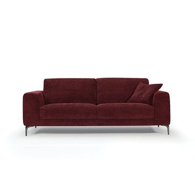 Darcia 3 + 2 Fabric Sofa Set - Burgundy