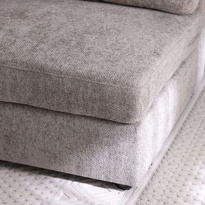 Odum 1-Seater Fabric Sofa with Left Arm - Brown - With 2-Year Warranty