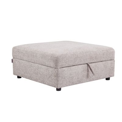 Odum Square Ottoman with Storage - Brown - With 2-Year Warranty