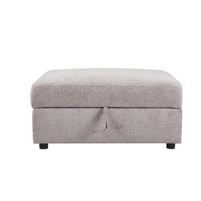 Odum Square Ottoman with Storage - Brown - With 2-Year Warranty