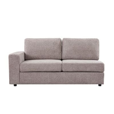 Buy Odum 2 Seater Fabric Sofa with Left Arm Brown With 2 Year Warranty Online Danube Home UAE