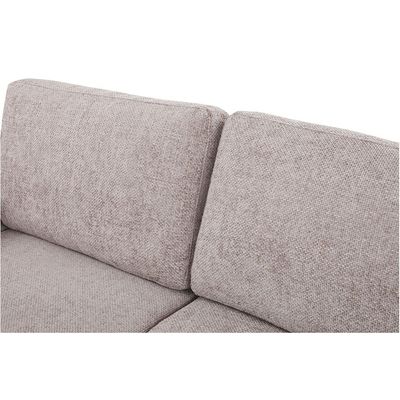 Odum 2-Seater Fabric Sofa with Left Arm - Brown - With 2-Year Warranty