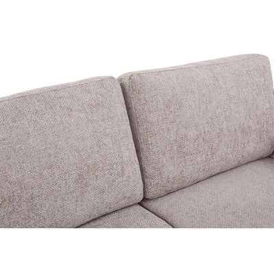 Odum 2-Seater Fabric Sofa with Right Arm - Brown - With 2-Year Warranty