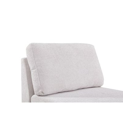 Odum 1-Seater Armless Sofa - Grey/White - With 2-Year Warranty