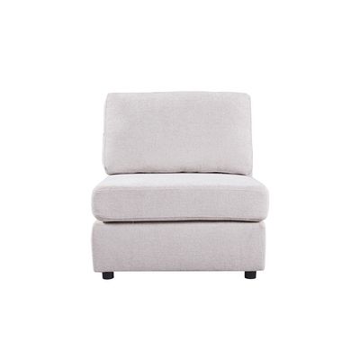 Odum 1-Seater Armless Sofa - Grey/White - With 2-Year Warranty