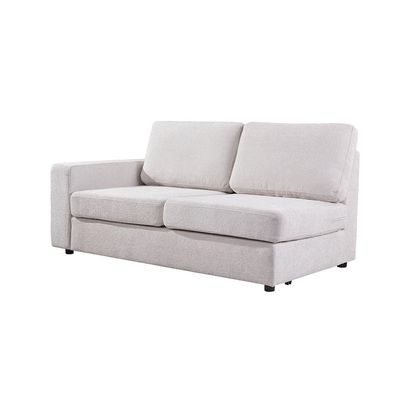 Odum 2-Seater Left Arm Fabric Modular Sofa - Greyish White - With 2-Year Warranty