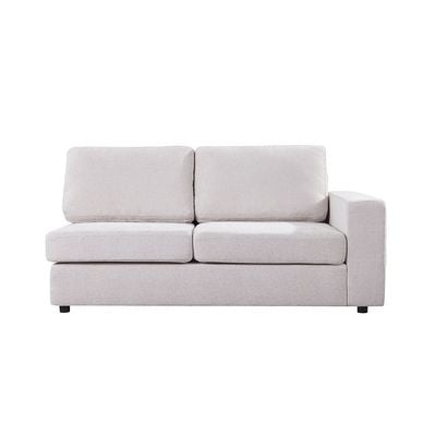 Odum 2-Seater Right Arm Fabric Modular Sofa - Greyish White - With 2-Year Warranty