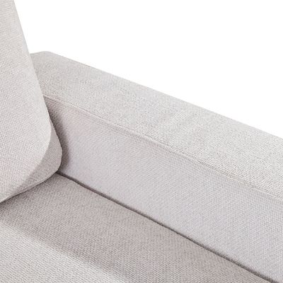 Odum 2-Seater Right Arm Fabric Modular Sofa - Greyish White - With 2-Year Warranty