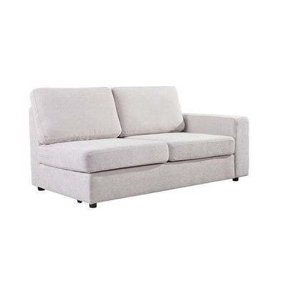 Odum 2-Seater Right Arm Fabric Modular Sofa - Greyish White - With 2-Year Warranty