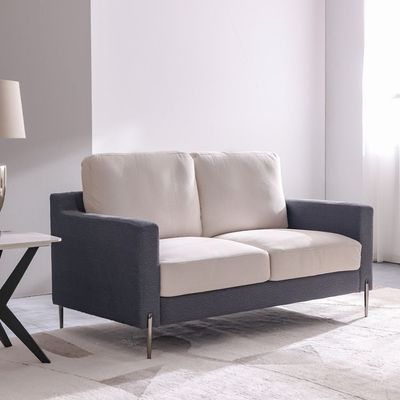 Juba  3 + 2 Fabric Sofa Set – Grey / Beige