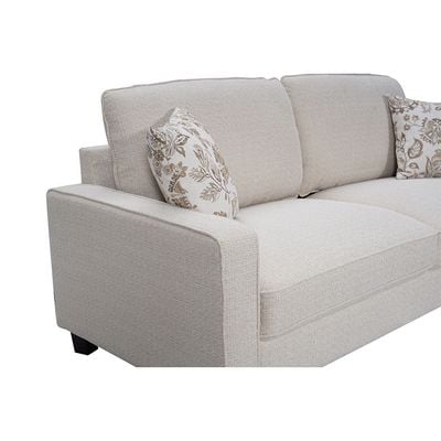 Anders 3 Seater Fabric Sofa - Beige 