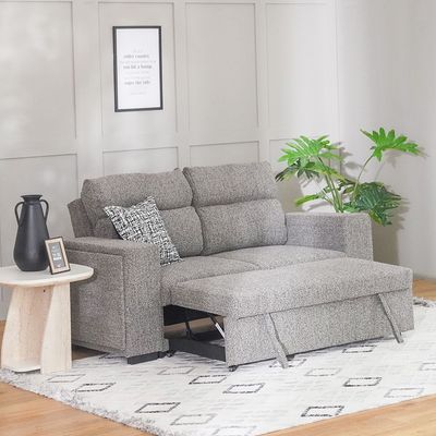 Linzi Fabric Sofa Bed w/ Storage and Wireless Charger  - Dark Grey