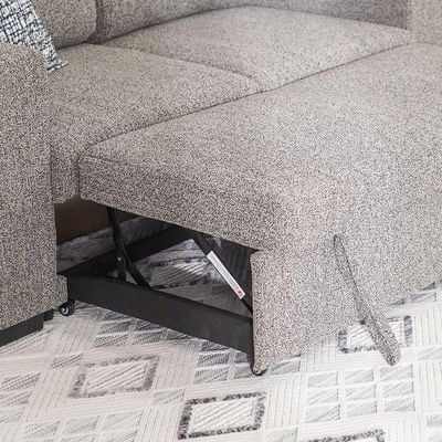 Linzi Fabric Sofa Bed w/ Storage and Wireless Charger  - Dark Grey