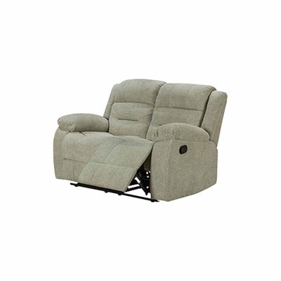 Tucker 2 Seater Fabric Recliner  - Green