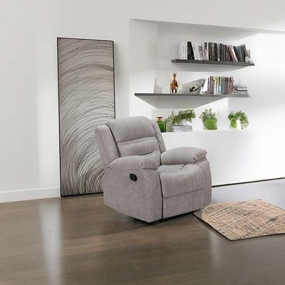 Tucker 1 Seater Fabric Recliner  - Grey