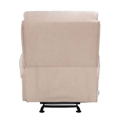 Milnard 1 Seater Fabric  Rocking Recliner W/ 2 Cup Holders    - Mocha