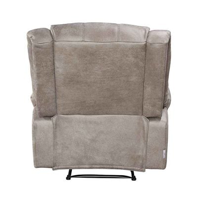 Crisset 1 Seater Fabric Manual Recliner W/ Usb Port - Grey