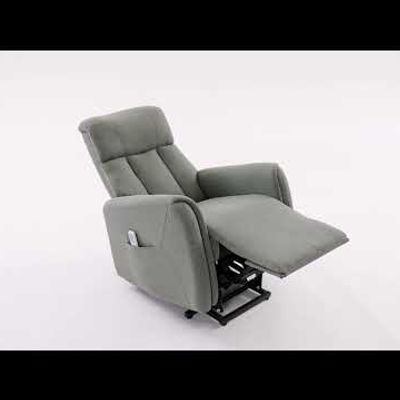 Grandia 1 Seater Lift Chair w/ Electric Fabric Recliner + Massage & Heating - Green