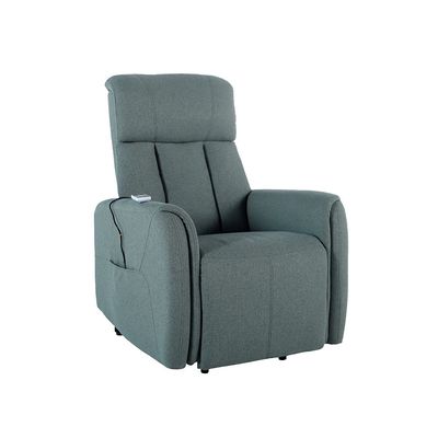 Grandia 1 Seater Lift Chair w/ Electric Fabric Recliner + Massage & Heating - Green