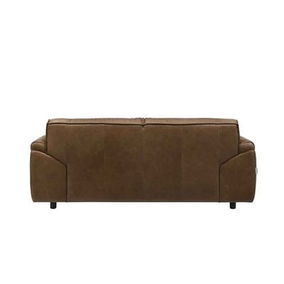 Barick  Full Leather 2 Seater Sofa -  Dark Brown