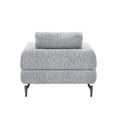 Pletora 1-Seater Fabric Sofa - Light Grey - With 2-Year Warranty