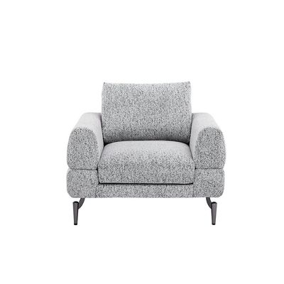 Pletora 1-Seater Fabric Sofa - Light Grey - With 2-Year Warranty