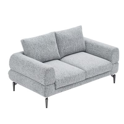 Pletora 2 Seater Fabric  Sofa - Light Grey