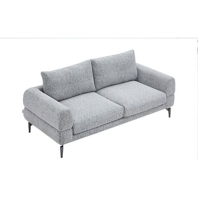 Pletora 3-Seater Fabric Sofa - Light Grey - With 2-Year Warranty