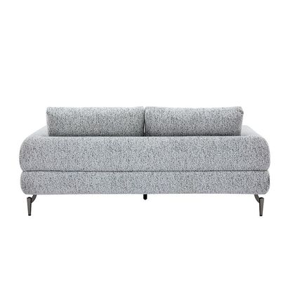 Pletora 3-Seater Fabric Sofa - Light Grey - With 2-Year Warranty