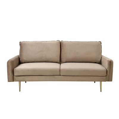 Capricio 3 Seater Fabric Sofa - Light Brown