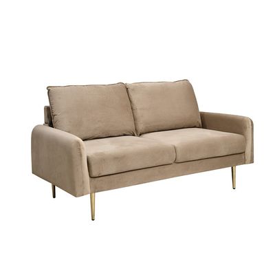 Capricio 2 Seater Fabric Sofa - Light Brown