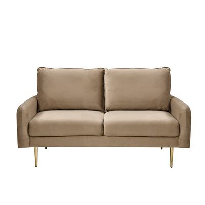 Capricio 2 Seater Fabric Sofa - Light Brown