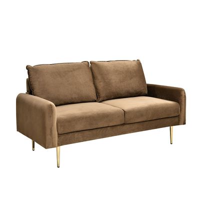 Capricio 2 Seater Fabric Sofa - Dark Brown