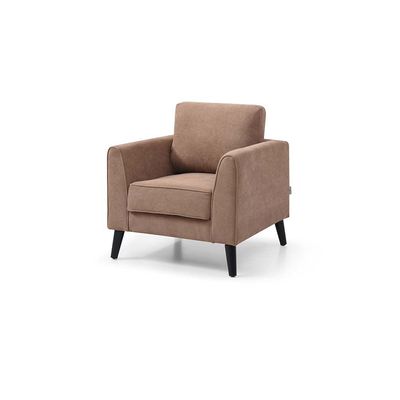 Merrie 1-Seater Fabric Sofa - Brown - With 2-Year Warranty 